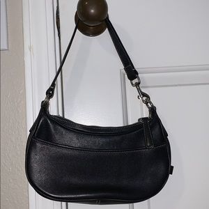 Authentic Coach mini hobo purse in black leather